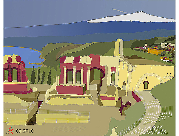 Taormina auf Sizilien mit seinem Griechischen Theater
