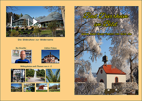 Broschüre über die Homepage der Seite Bad Dürrheim im Bild (Umschlagseite)